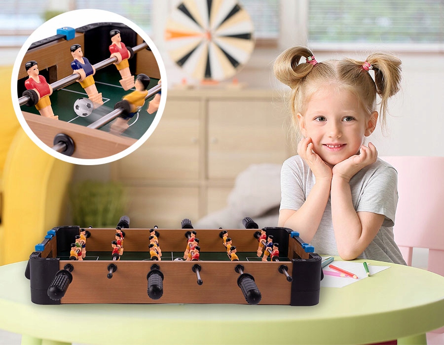 PIŁKARZYKI MINI GRA PIŁKARZYKI STOŁOWE 51x25 STÓŁ PIŁKARSKI 9/9 DLA DZIECI Marka inna