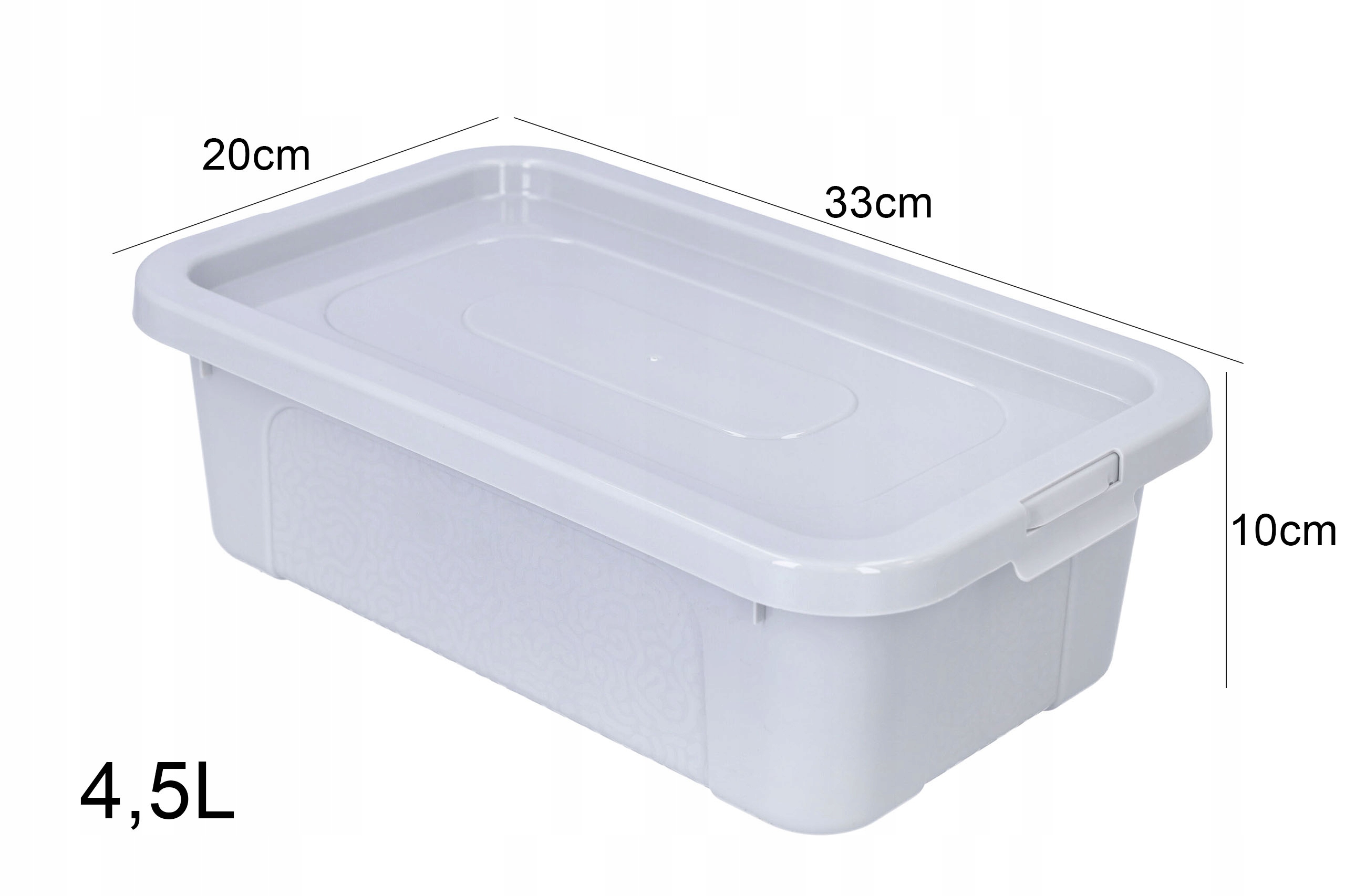 Organizer pojemnik plastikowy pokrywa pudełko 4,5l Marka inna