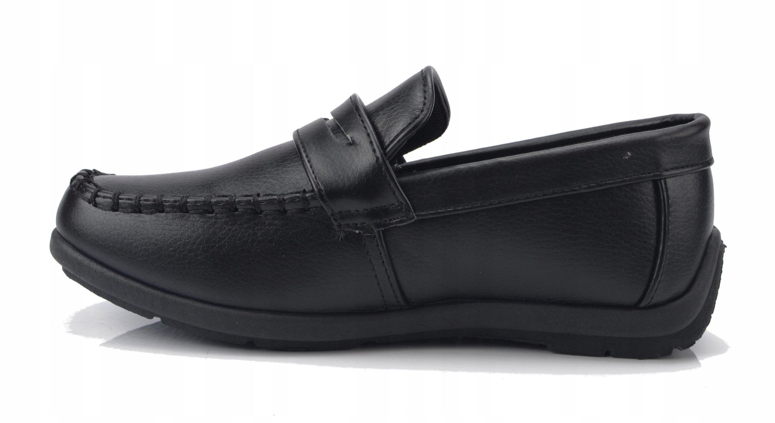 BUTY MOKASYNY KOMUNIJNE CZARNE CHŁOPIĘCE 36 Kolor czarny