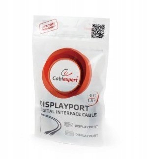 Kabel GEMBIRD CC-DP2-6 (DisplayPort M - DisplayPor Długość kabla 1.8 m