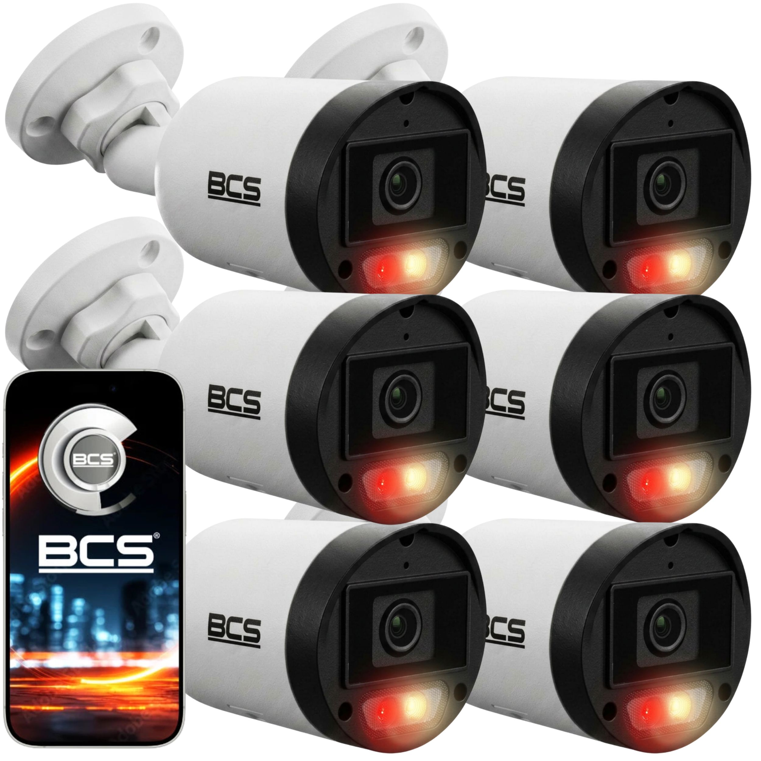 Kamera 6x BCS-P-TIP14FSR5(2) 4MPX IR50M IP67 Detekcja Dori Blc Hlc Ai Bcs