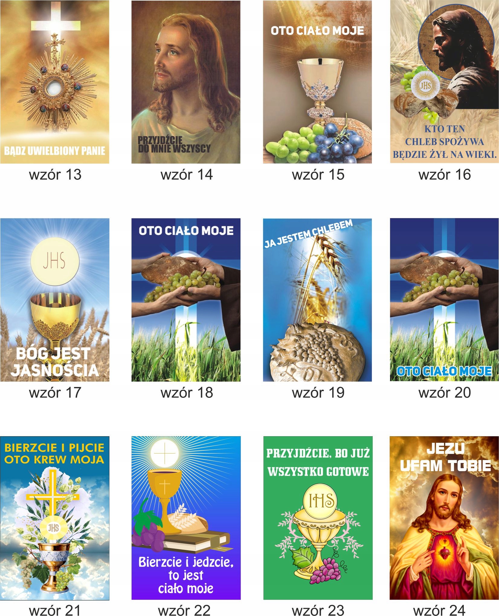 Baner ozdobny NA BOŻE CIAŁO 150x225cm Oczkowanie co 50 cm