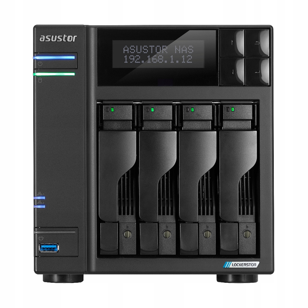 Asustor Nas AS6704T 4x 2,5"/3,5" Sata III/ Celeron N5105 2.0 GHz/ 4GB/ 2x