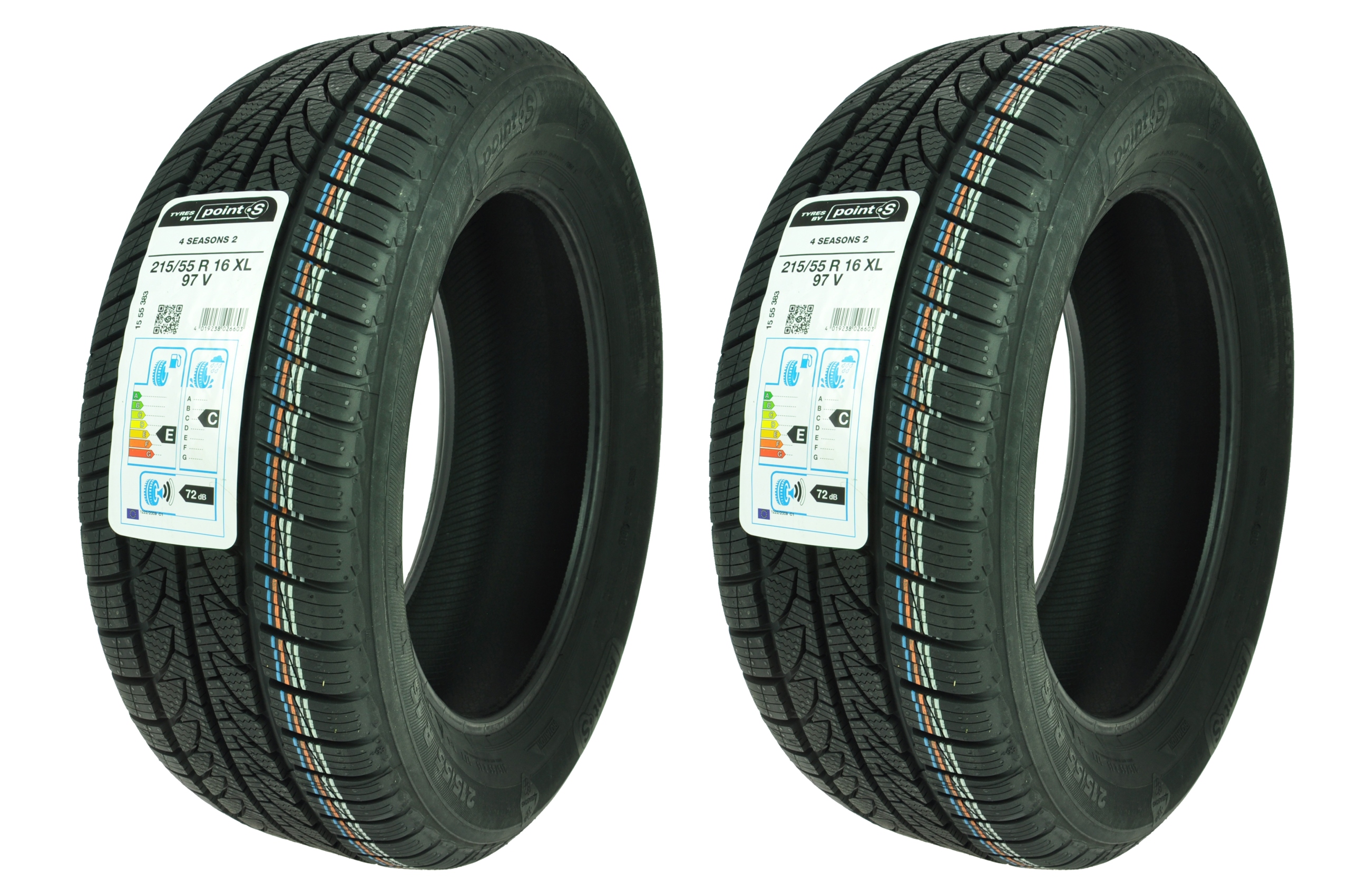 2 x 215 / 55R16 XL 97V 4Seasons 2 Point S всесезонні