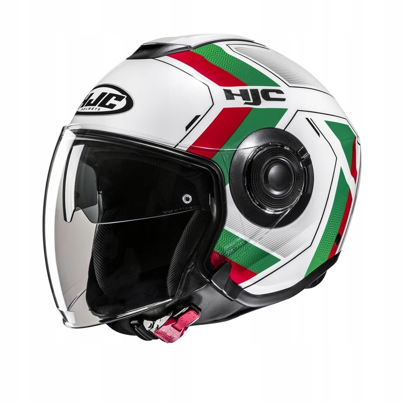 Motocyklová Prilba Hjc I40N Velu White Green (XL)