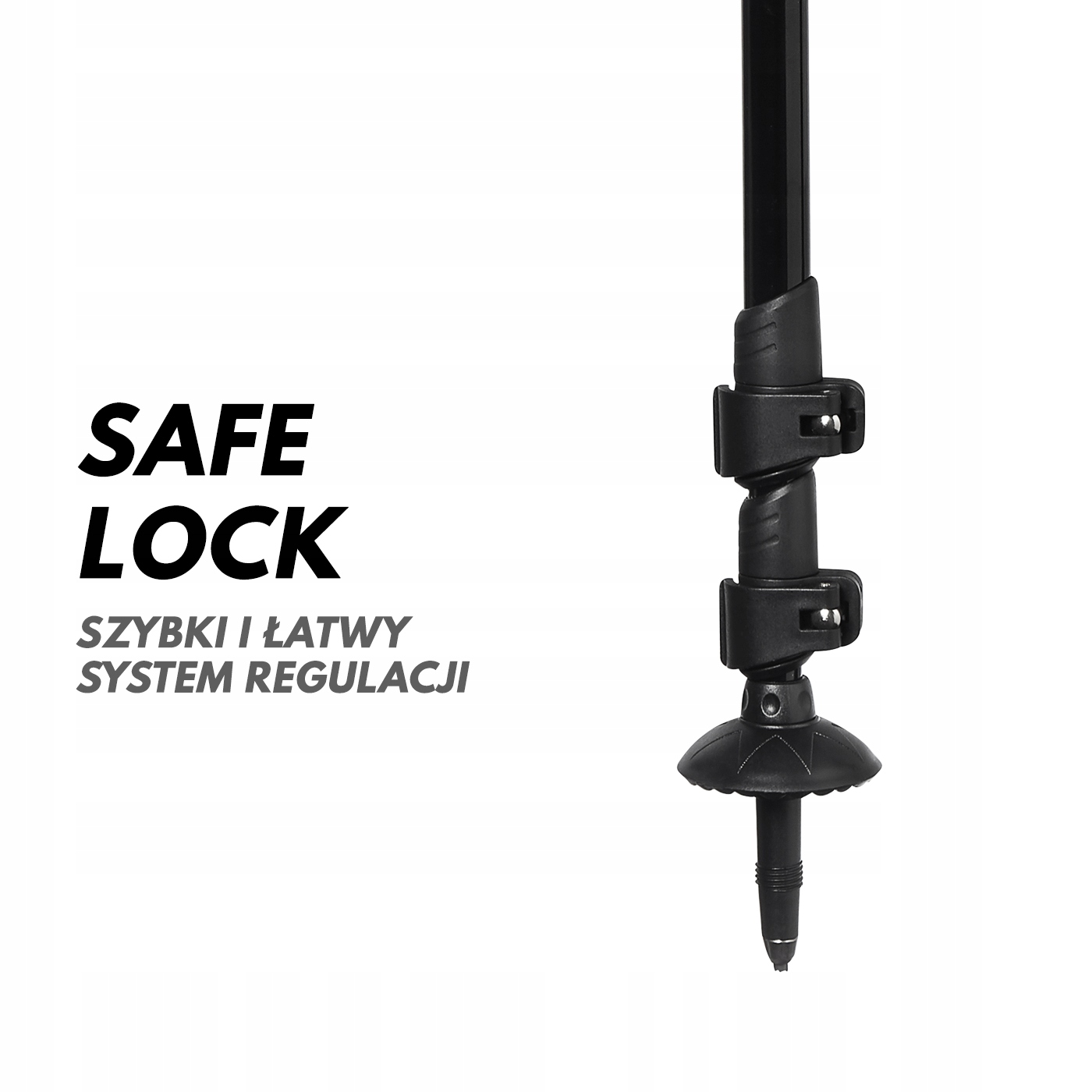 KIJE TREKKINGOWE KIJKI NORDIC WALKING DO CHODZENIA PO GÓRACH SKŁADANE BEON Materiał aluminium