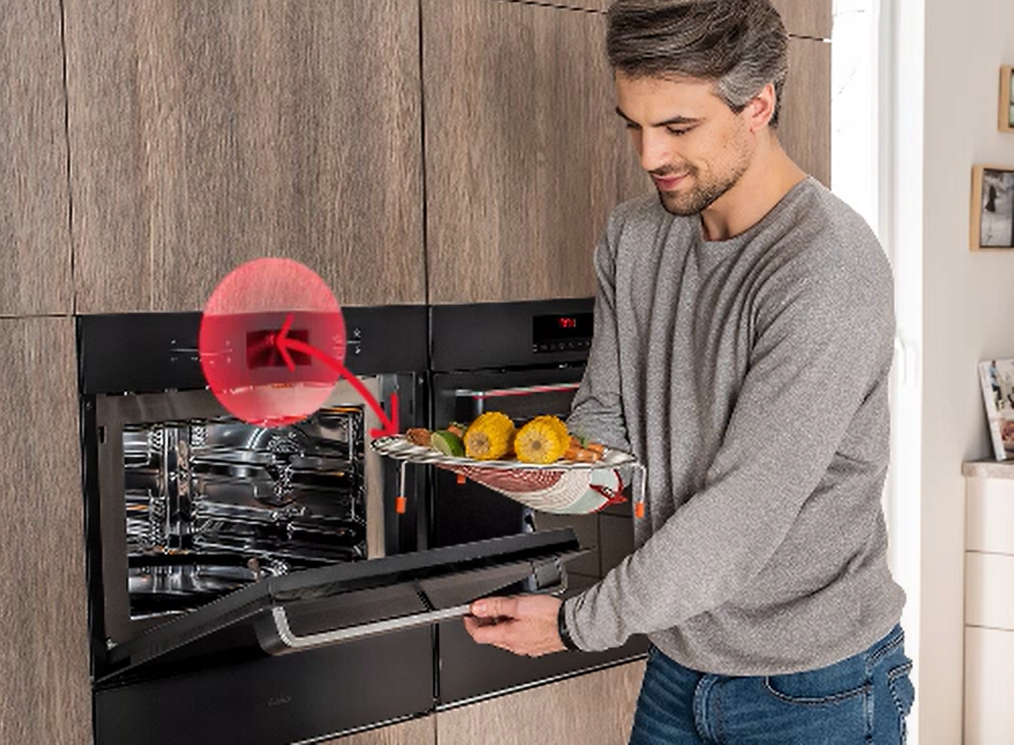 Piekarnik kompaktowy Amica AMMB44E3GCB Q-TYPE z mikrofalami Model AMMB44E3GCB Q-TYPE