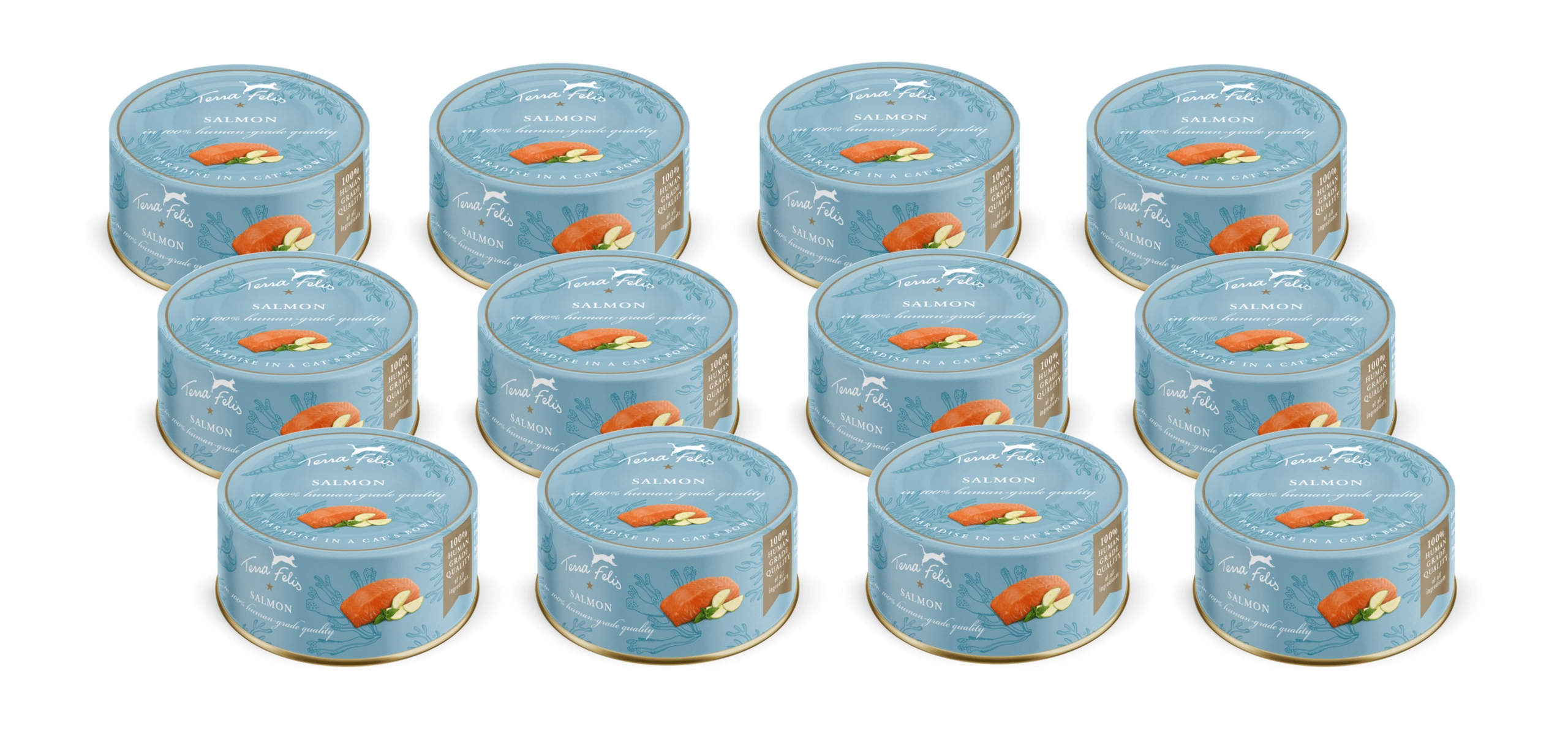 Levně Terra Felis Losos 12x80g pro kočky