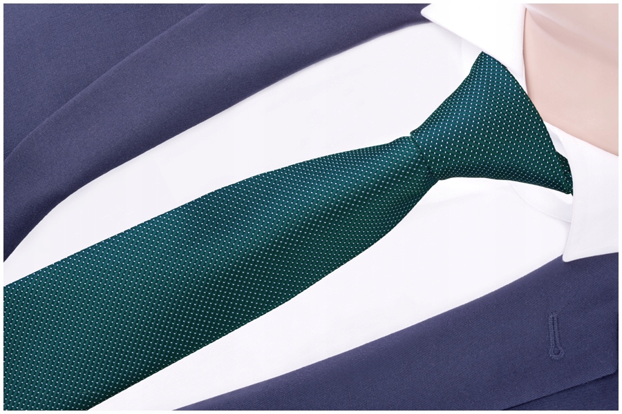 POSZETKA + KRAWAT Wypustka Męska Zielona GREG k120 Marka GREG