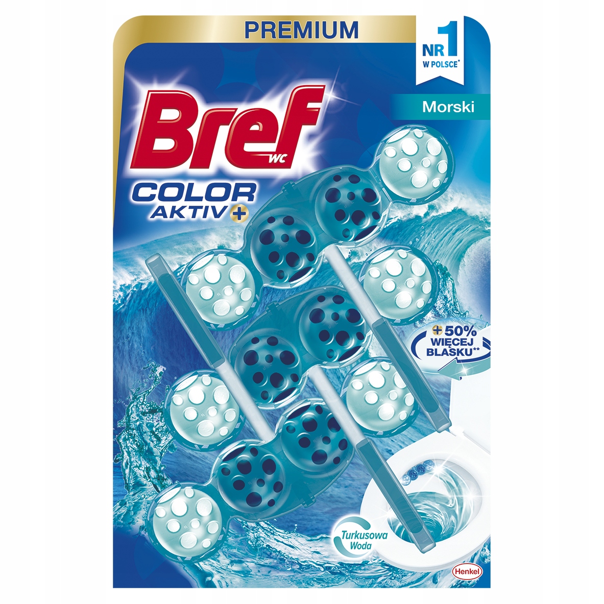 

Bref Color Active Zawieszka Wc Ocean Morski 3x50g