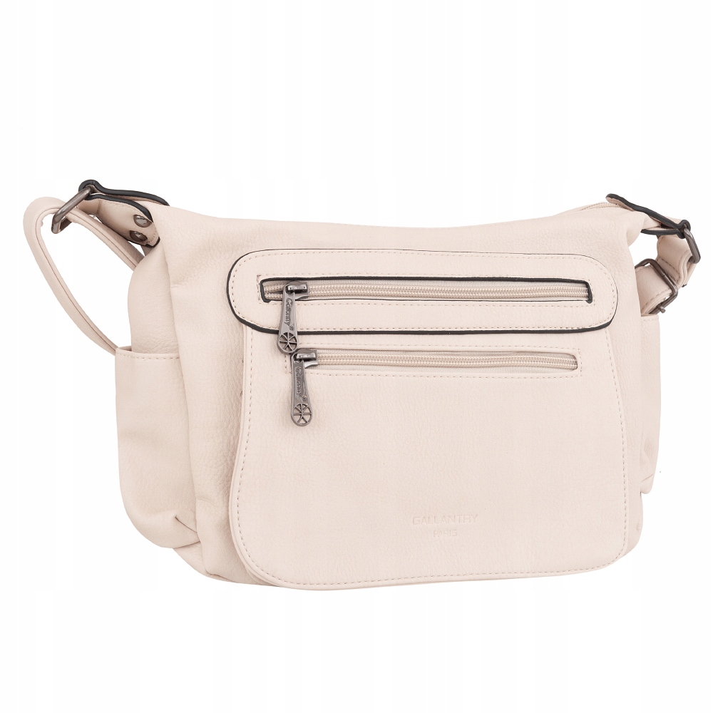 

beżowa jasna pojemna Torebka kieszonki kremowa