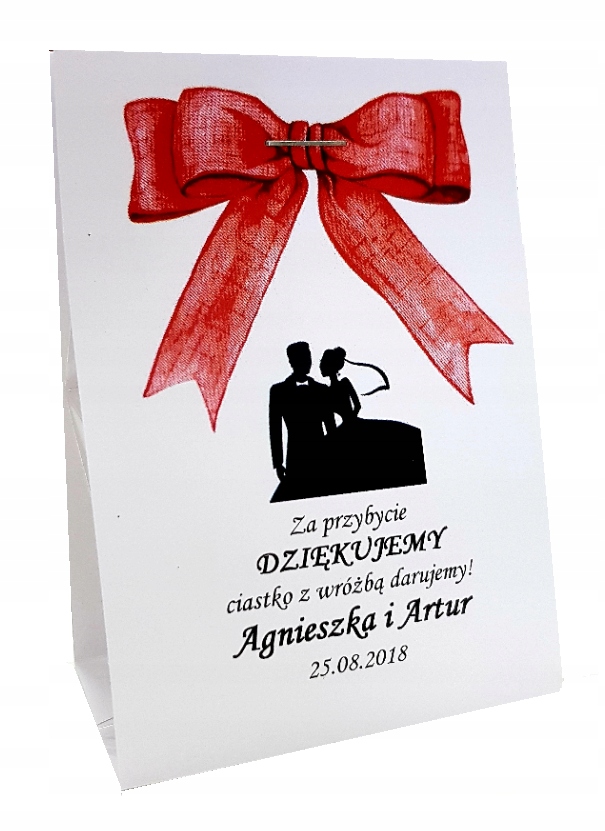 

Podziękowanie ciasteczka z wróżbą Upominki dla goś