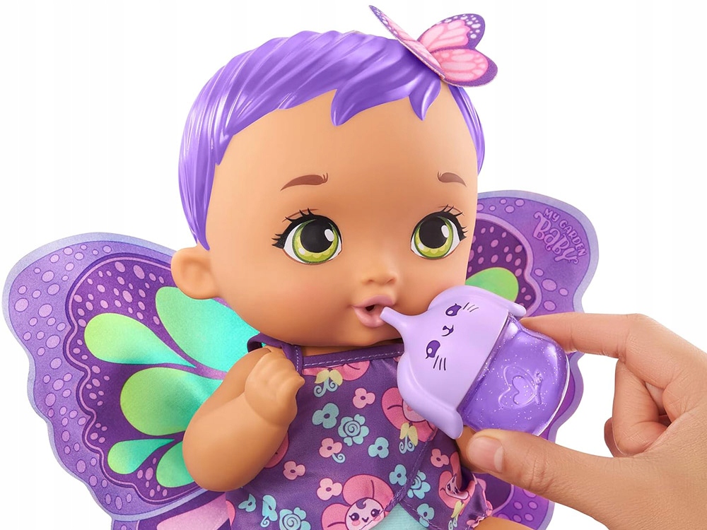 MY BABY GARDEN LALKA BOBAS MOTYLEK 30CM +AKCESORIA PIJE SIUSIA Materiał plastik tkanina