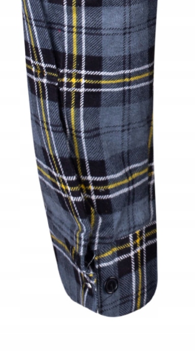 KOSZULA FLANELOWA CASUAL W KRATE MĘSKA 100% BAWEŁNA r. XXL Wzór dominujący kratka