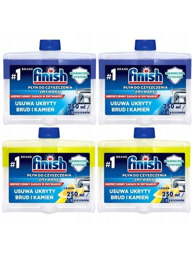 Levně Finish Čisticí prostředek na myčku nádobí Mix 250 ml X4