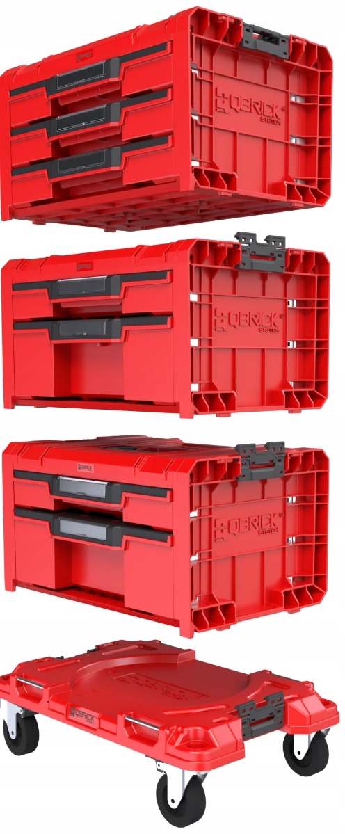 QBRICK Set PRO Drawer RED Шухляди майстерні Бренд Qbrick