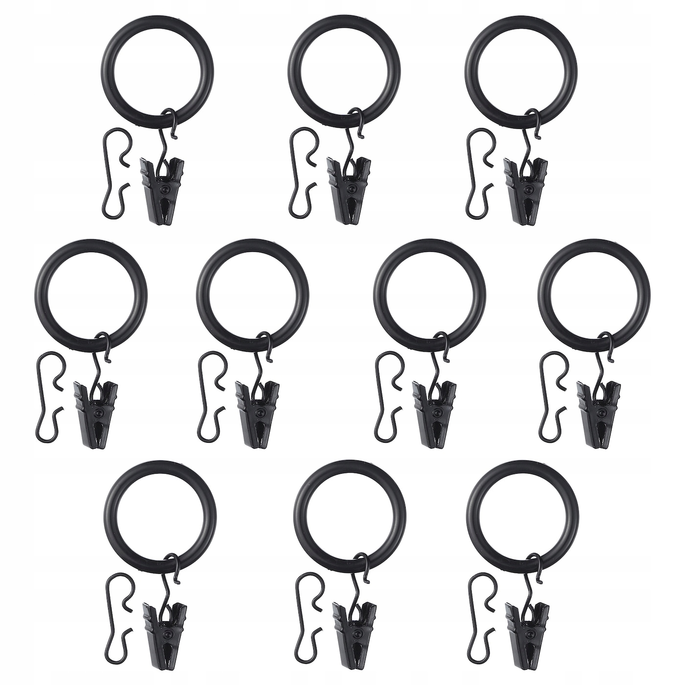 

Ikea Syrlig Kółko z żabką i haczykiem, 25mm, 10szt