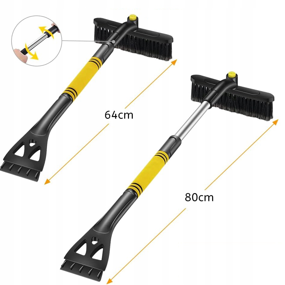 SZCZOTKA DO ŚNIEGU DŁUGA ZMIOTKA DO ŚNIEGU ZE SKROBACZKĄ DO SZYB ZIMOWA Producent inny