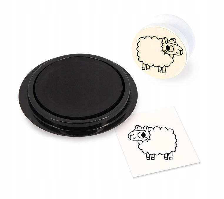 Zestaw kreatywny Stempelki Farma - zabawka artystyczna, 18 m+, Janod Bohater brak