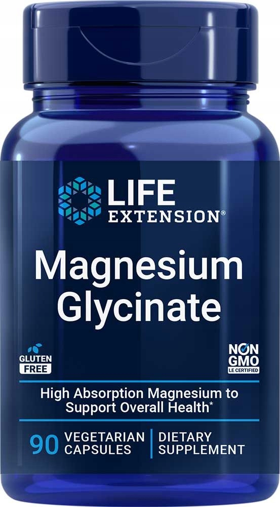 Glicynian magnezu, 90 kaps. Life Extension