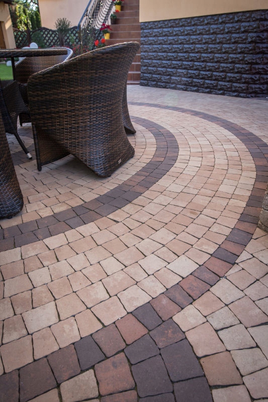 PICCOLA gr.6cm kostka brukowa colormix melanż