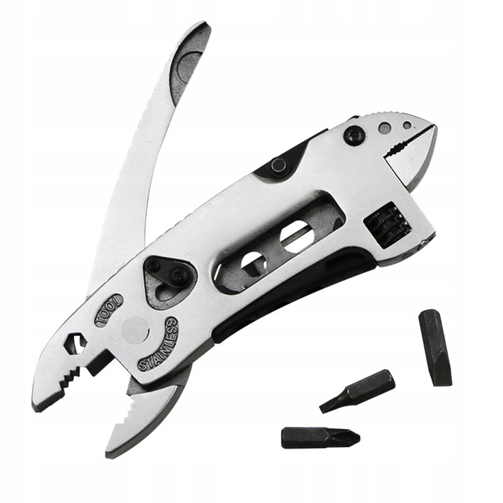 Multitool 8W1 Szczypce Kombinerki Nóż Bity Klucz
