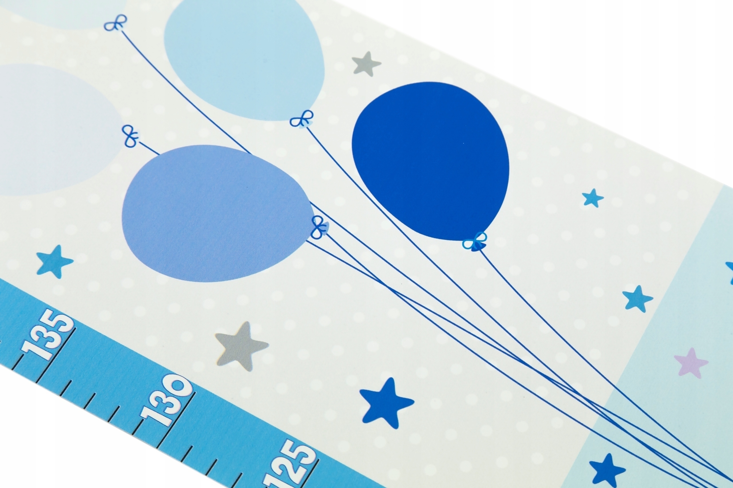 Miarka wzrostu dla dzieci na PŁÓTNIE Słonie (n) Kolor wielokolorowy