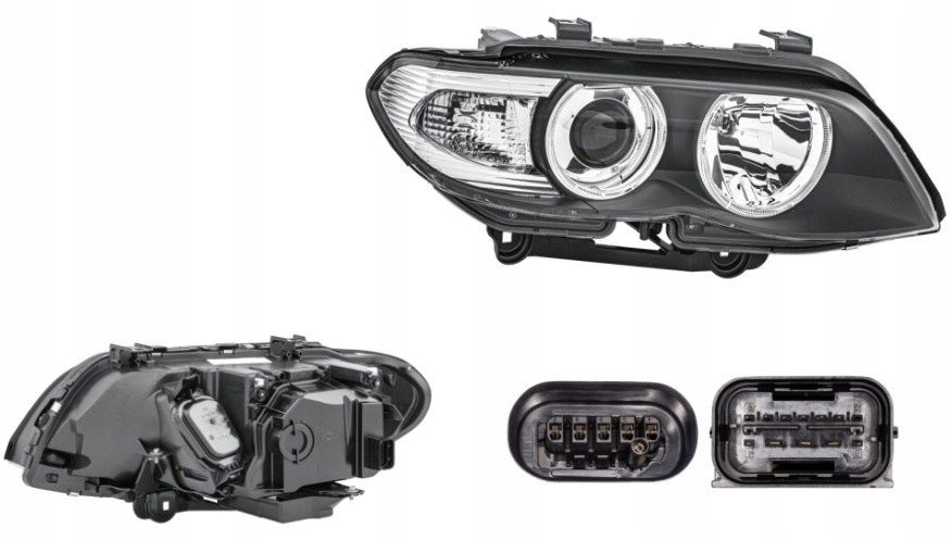 REFLEKTOR LAMPA PR BMW X5 E53 03-06 KSENON HELLA