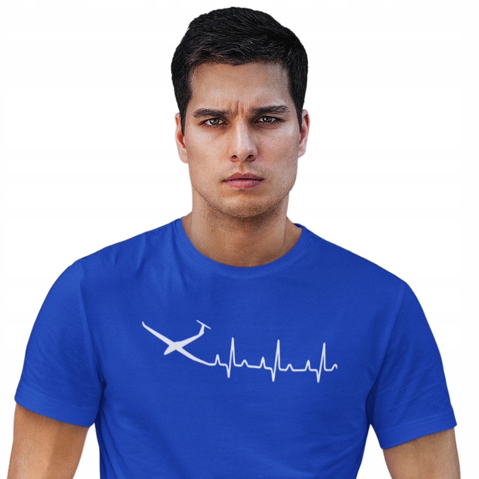 

Męska Koszulka dla Pilota Szybowca Szybowiec Ekg