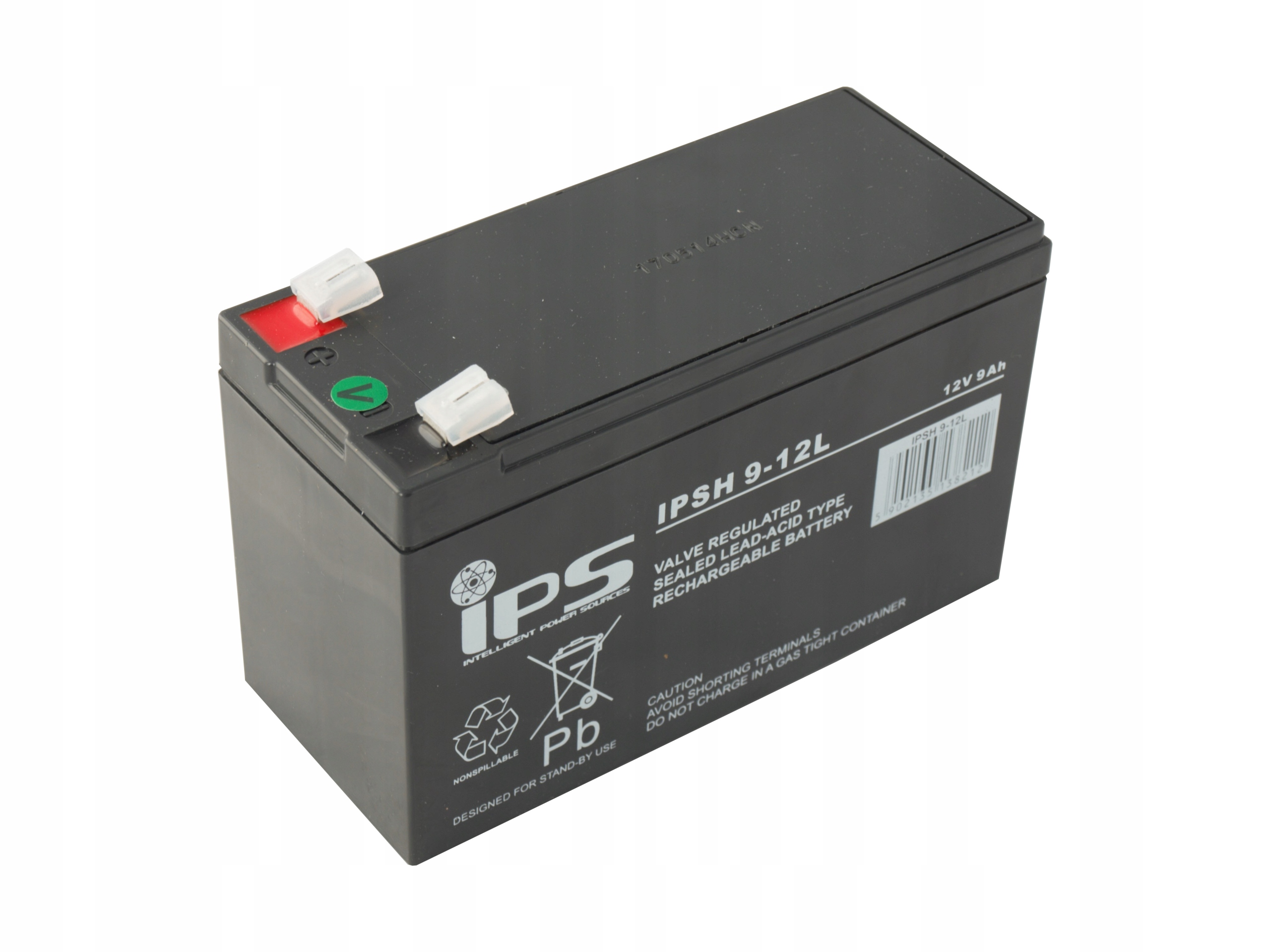 Akumulator Ups Ipsh 9-12L Vrla Agm 12V 9Ah do systemów alarmowych i ups