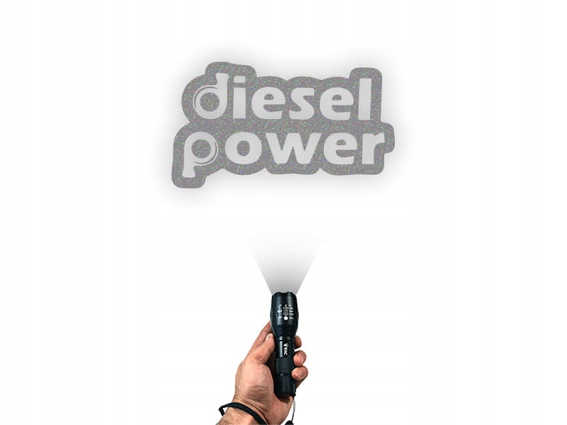 DIESEL POWER - Naklejka na samochód na auto ODBLASKOWA Producent Inny