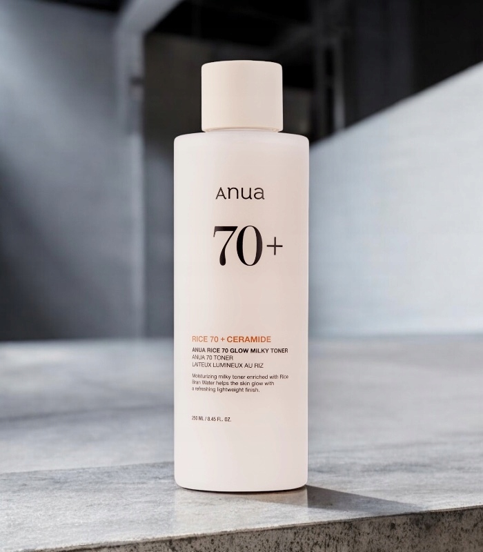 Anua Rice 70 Glow Milky Toner hydratační a rozjasňující pleťové tonikum
