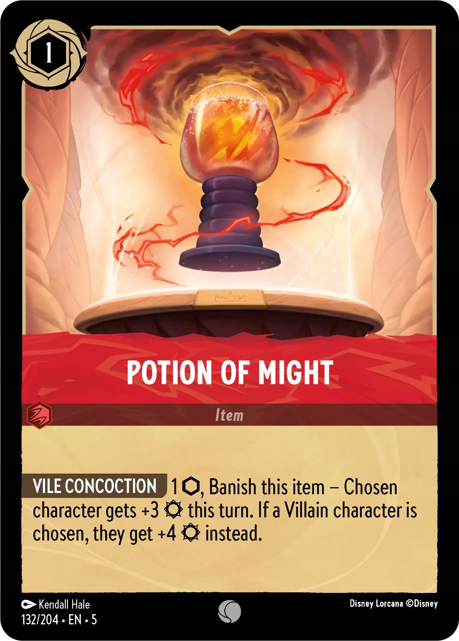 Disney Lorcana Potion of Might 5SSK #132