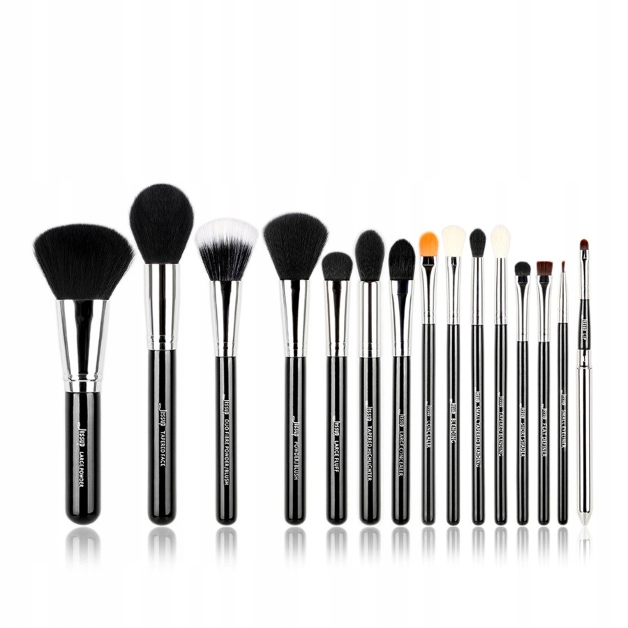 Jessup Essential Zestaw 15 pędzli T092 BlackSilver