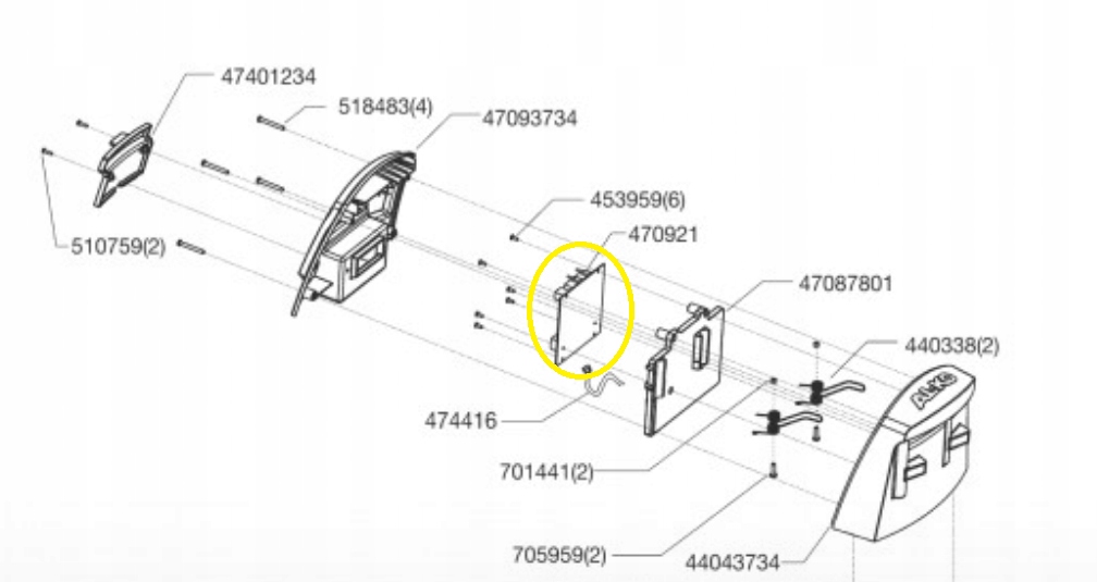 Płytka Elektron Stacji Dokującej Alko 470921