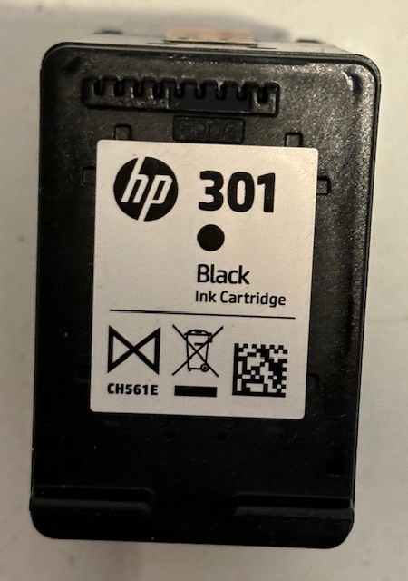 HP WKŁAD TUSZ GŁOWICA 301 CH561E BLACK ORYGINAŁ PUSTY