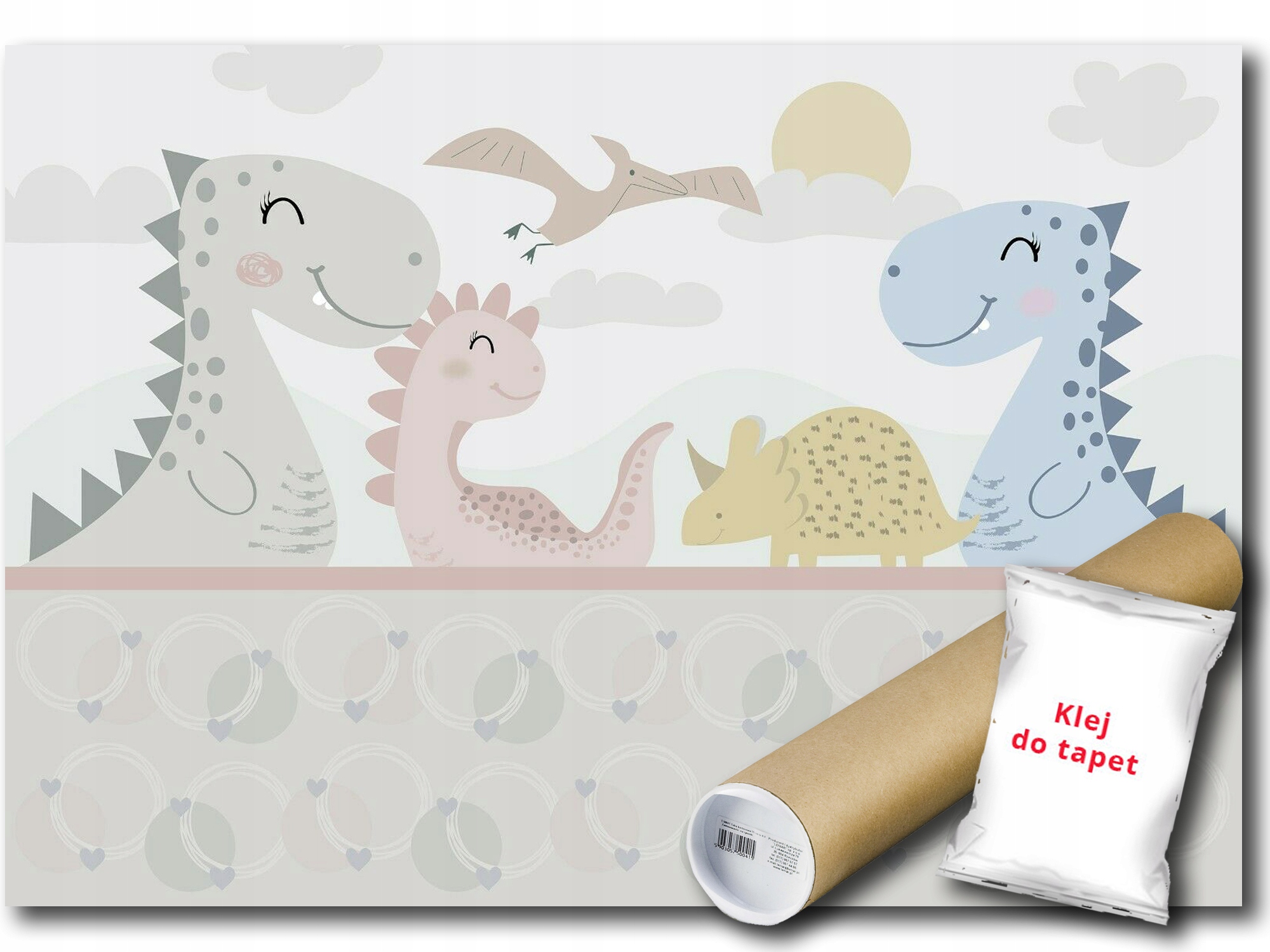 Fototapeta Flizelina Dinosauři Rodina 416x254