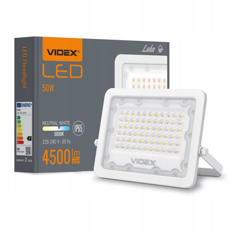 

Lampa Zewnętrzna Halogen Videx Led 50W 4500Lm