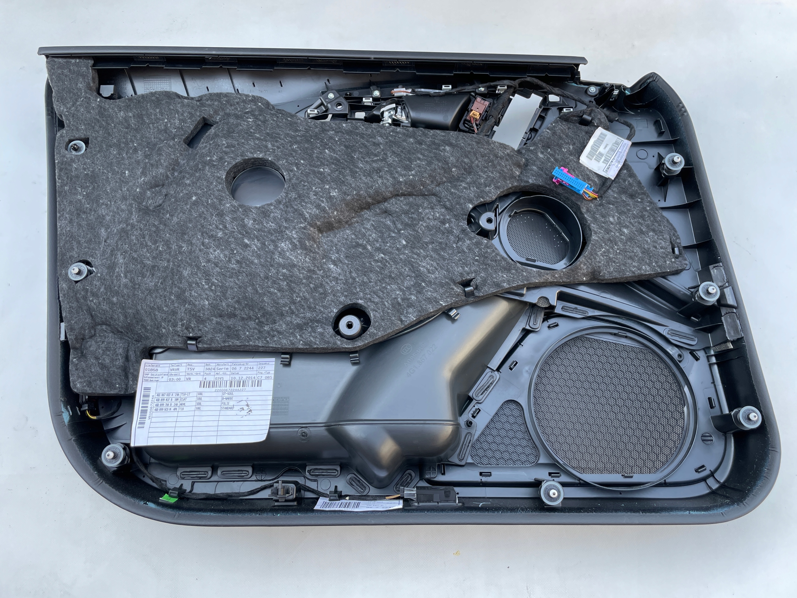 дверные карты передних обивка PP Audi A6 C7 4G америка кожа