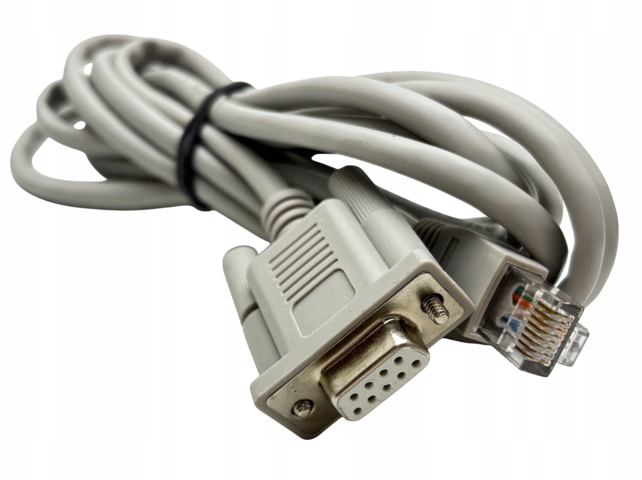 KABEL KONFIGURACYJNY DB9 - RJ45 LAN 8PIN SZARY 2m