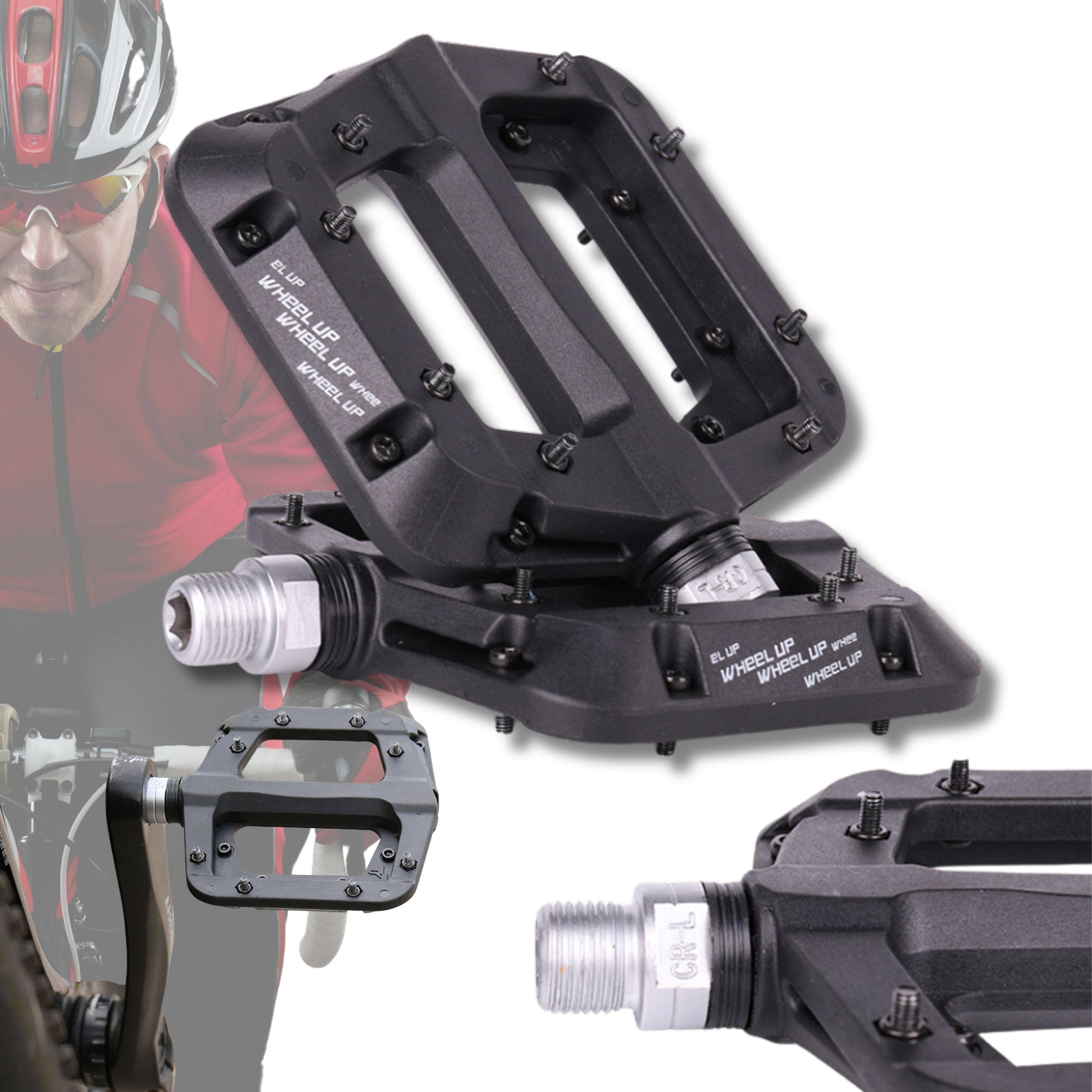Pedały Platformowe Mtb Pedały Łożyska Maszynowe Pedały Rowerowe Nylonowe