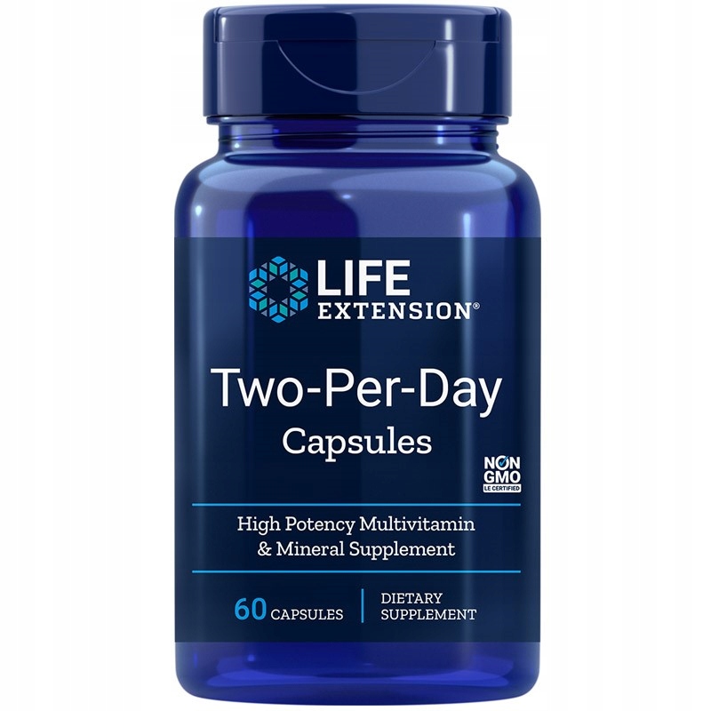 LIFE EXTENSION TWO-PER-DAY CAPSULES 60CAPS VITAMIN PEČEŇ NERVOVÝ SYSTÉM