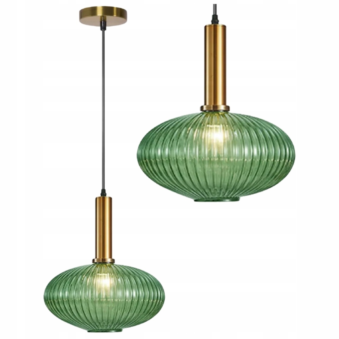 Lampa sufitowa, wisząca, szklana APP465-1CP zielona