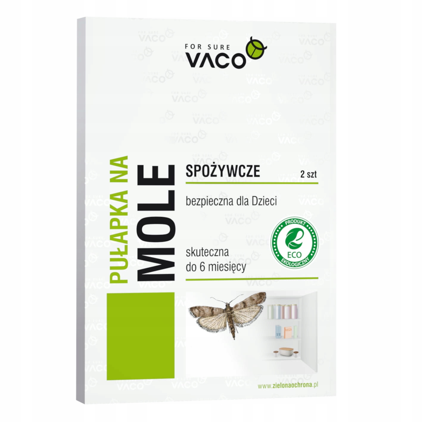 

Pułapka Na Mole Spożywcze Feromonowa Vaco x2