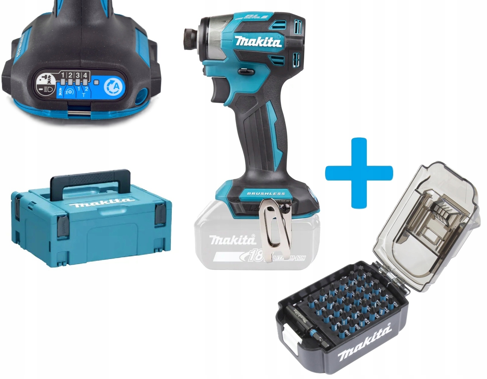 Makita DTD173ZJ Zakrętarka Udarowa 180Nm 18V Lxt 1/4" Led