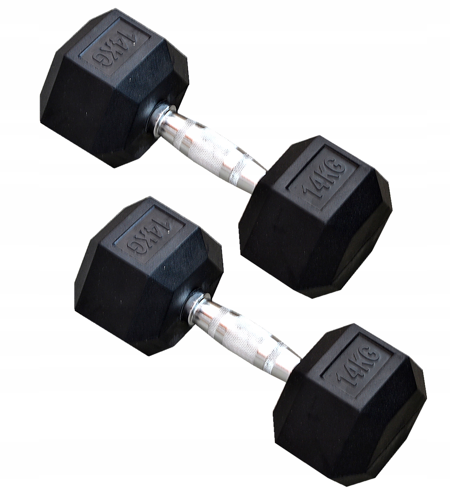 

Zestaw Hantli 2X14KG Hex Hexagonalne Do Domu 28KG
