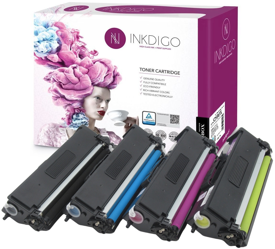

4x Toner XL do Brother DCP-9055CDN HL-4140CN TN325