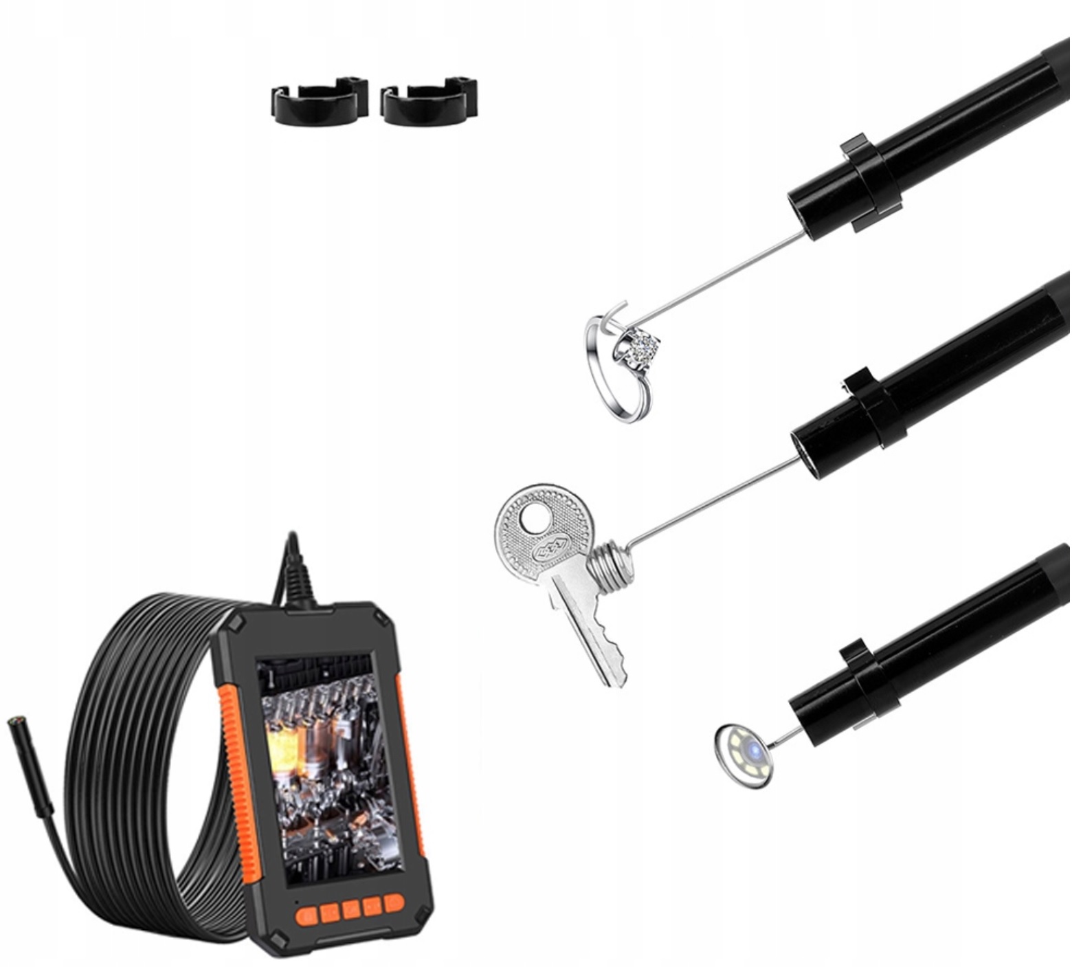 KAMERA INSPEKCYJNA ENDOSKOP 5M 8LED 1080P HD LCD! Marka PDS