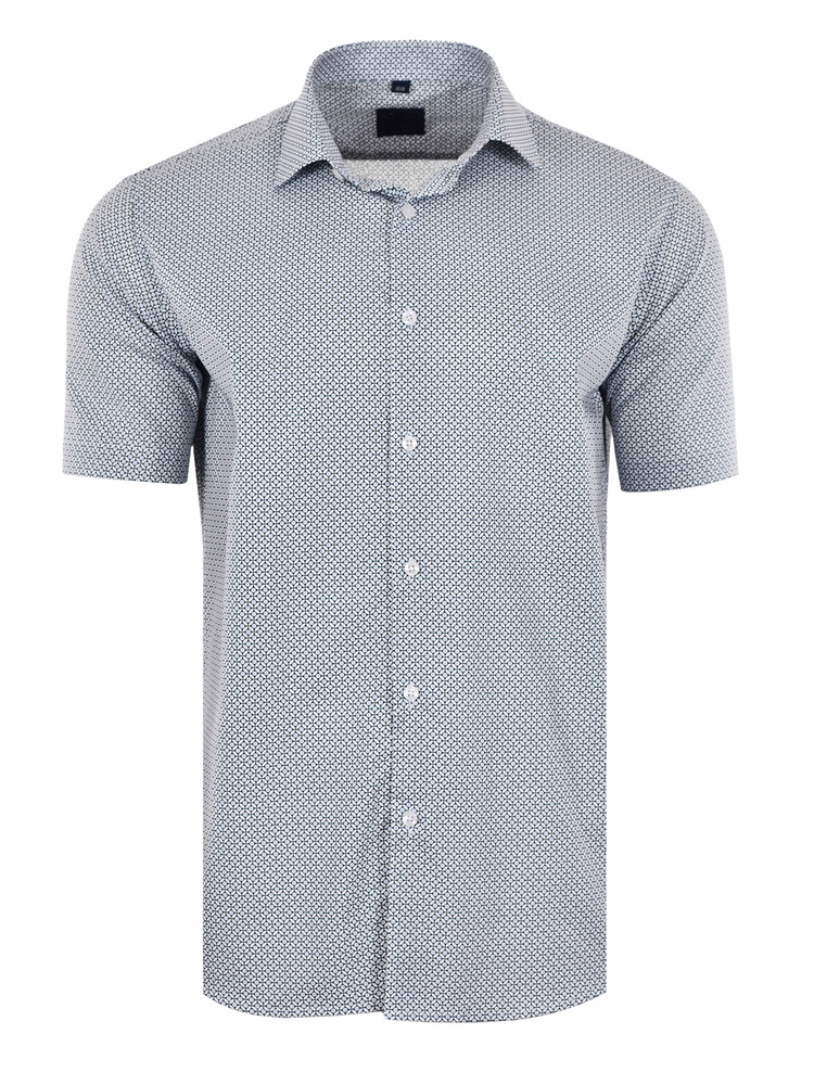 Košile S Bílými Vzory, Krátký Rukáv, Velká Velikost 50/51