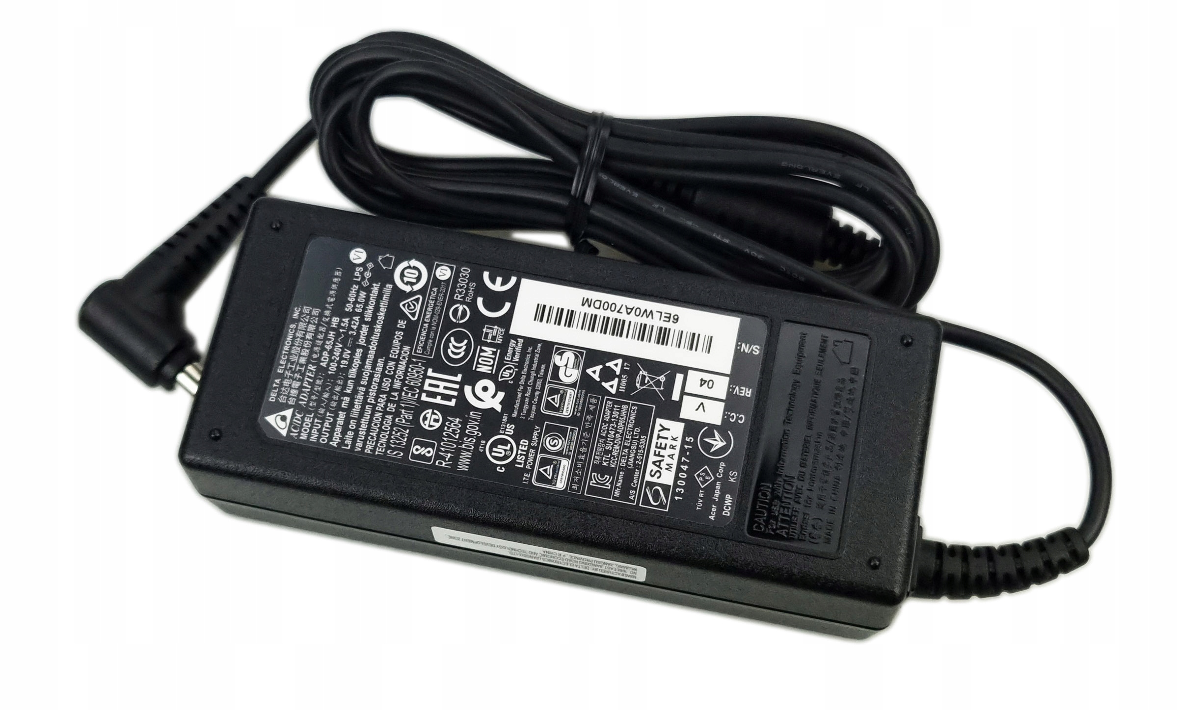 Nový Napájecí Zdroj Acer Delta ADP-65JH Hb 19V 65W 5,5x1,7mm